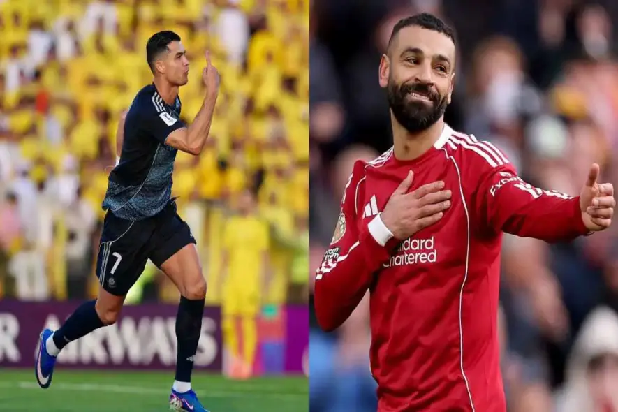 موقف رونالدو من انضمام محمد صلاح إلى النصر