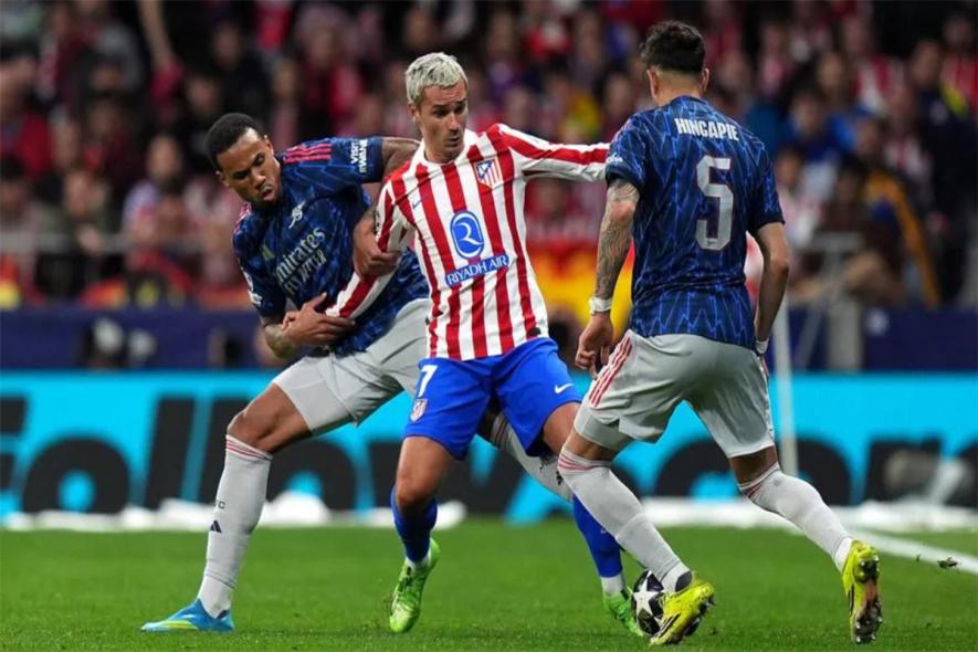 نتيجة وأهداف مباراة أرسنال وأتليتكو مدريد في دوري أبطال أوروبا