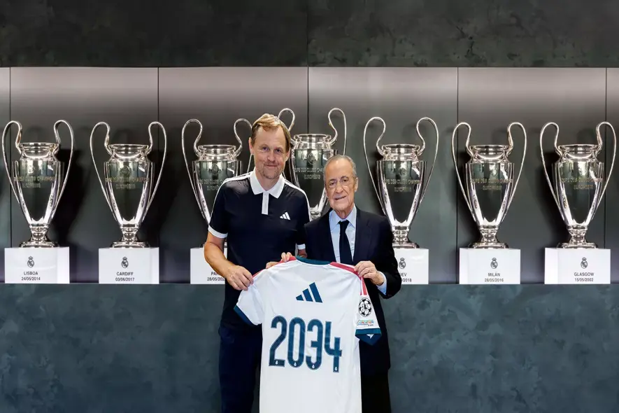 ريال مدريد وأديداس يمددان الشراكة التاريخية حتى 2038