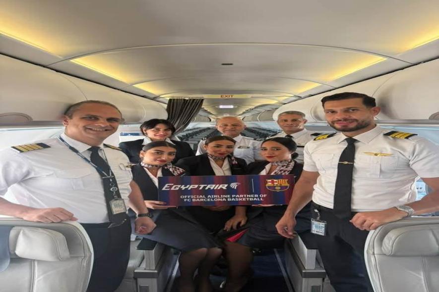 مصر للطيران تنقل فريق برشلونة لكرة السلة إلى دبي في إطار الشراكة الجديدة