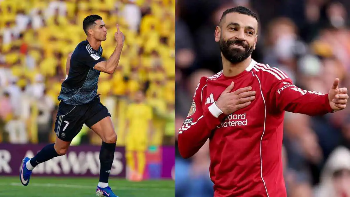موقف رونالدو من انضمام محمد صلاح إلى النصر