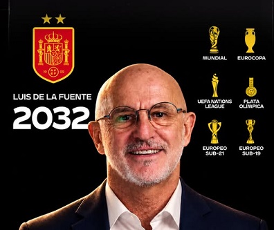 إسبانيا تجدد عقد دي لا فوينتي حتى 2032 بعد التتويج بكأس العالم