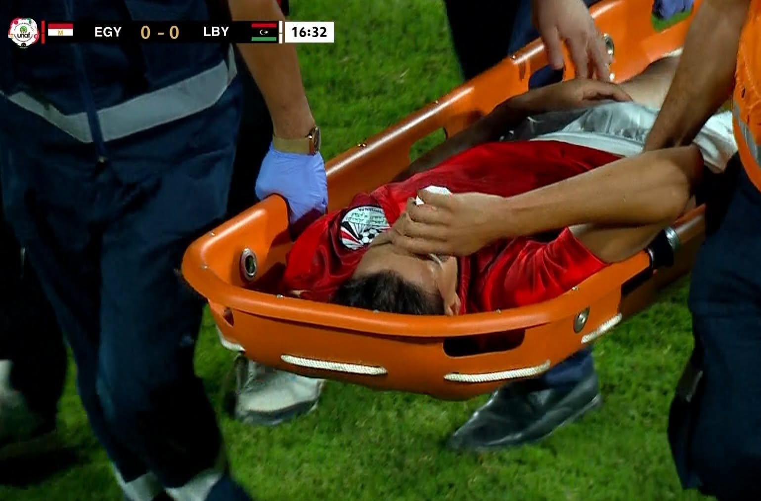 استقرار حالة محمد رأفت بعد تعرضه لارتجاج بالمخ مع منتخب الشباب