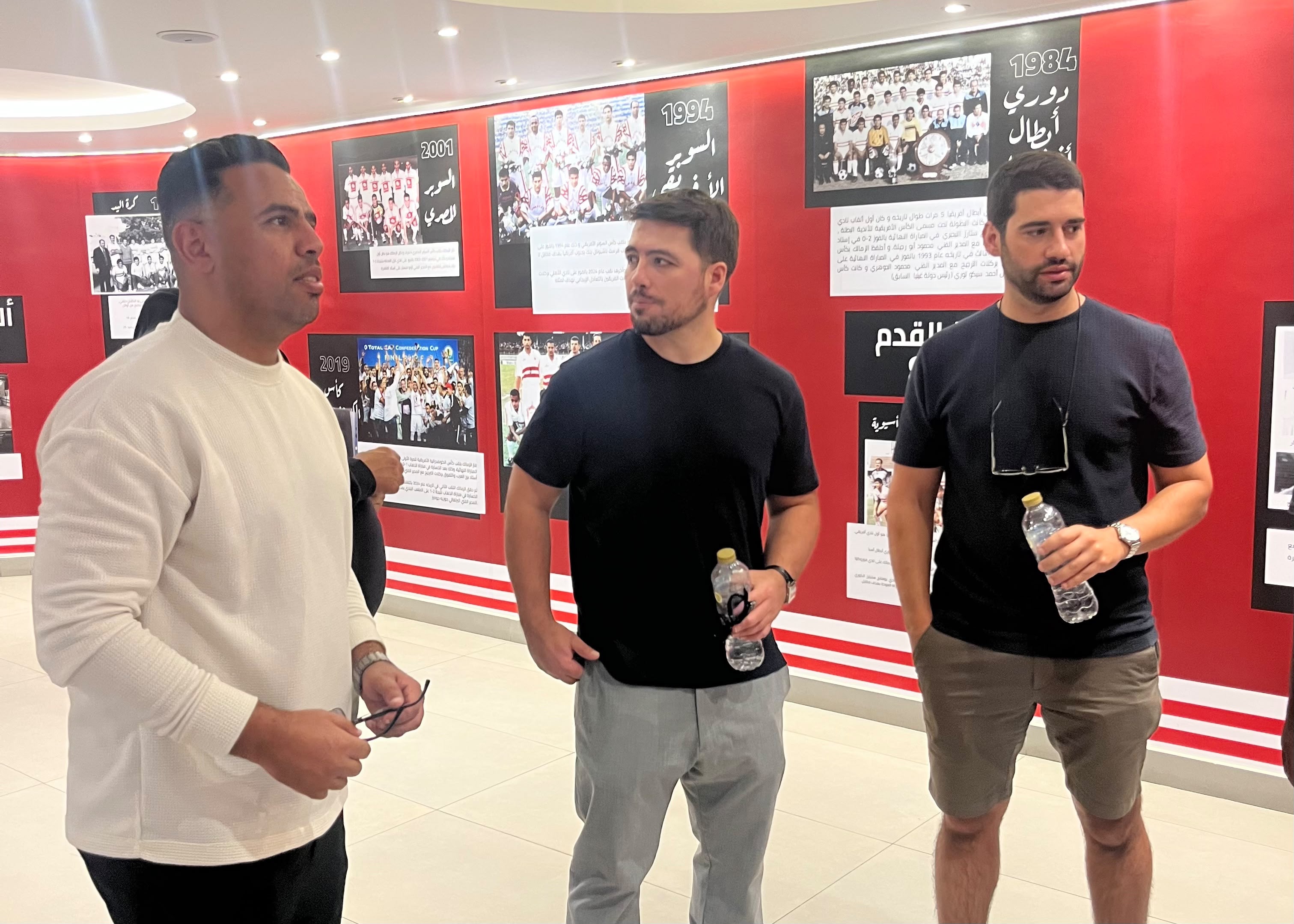 ثنائي الجهاز الفني للزمالك يزور قطاع الناشئين ويشيد بالمواهب الواعدة